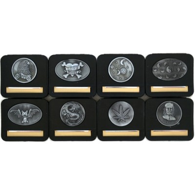 Παππού Ταμπακιέρα Στριφτού Μαύρη Αγκράφα 